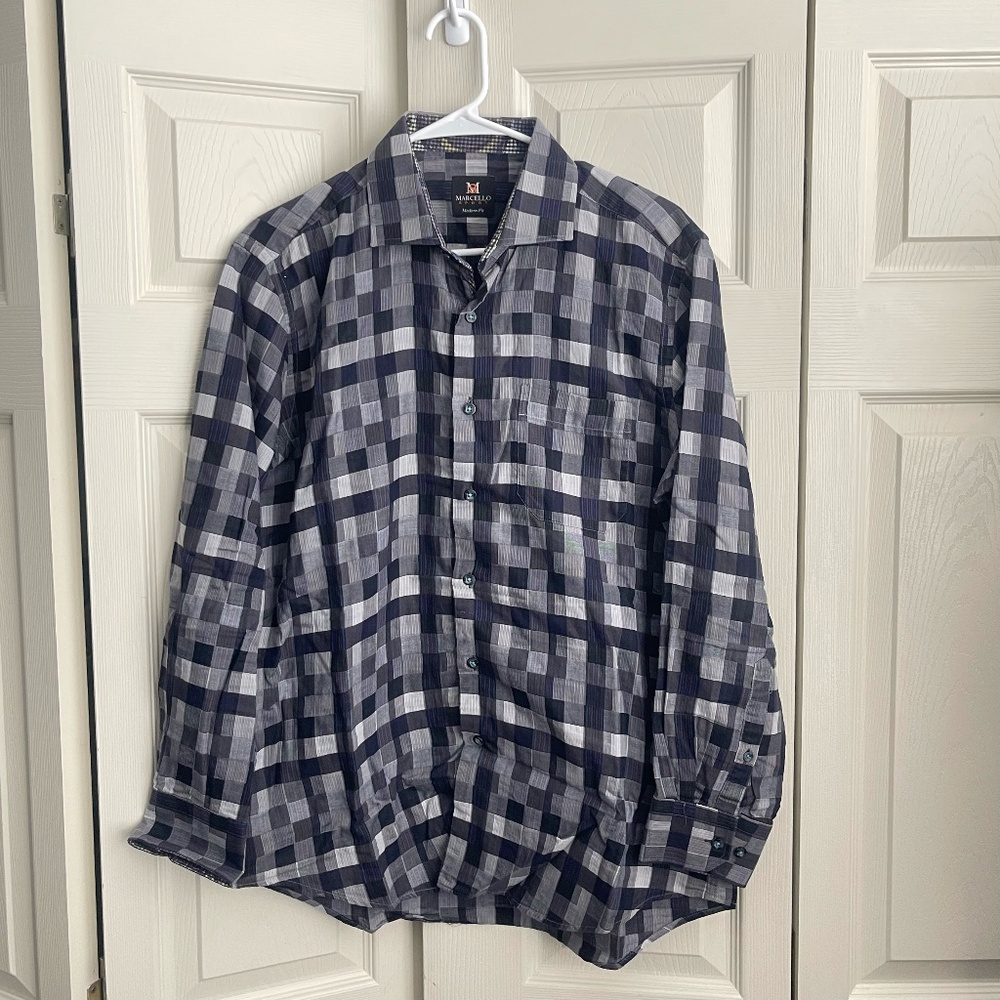 Marcello Sport modern fit Button size L (41-42) Down Business Casual.   #248